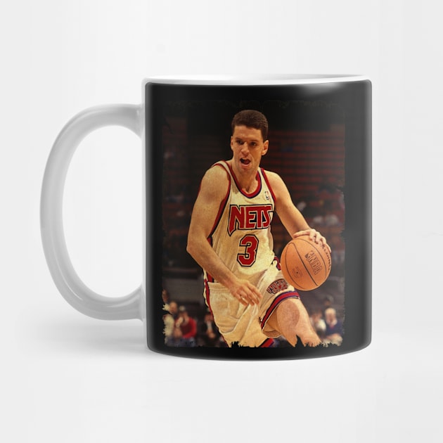 Drazen Petrovic - Vintage Design Of Basketball by JULIAN AKBAR PROJECT